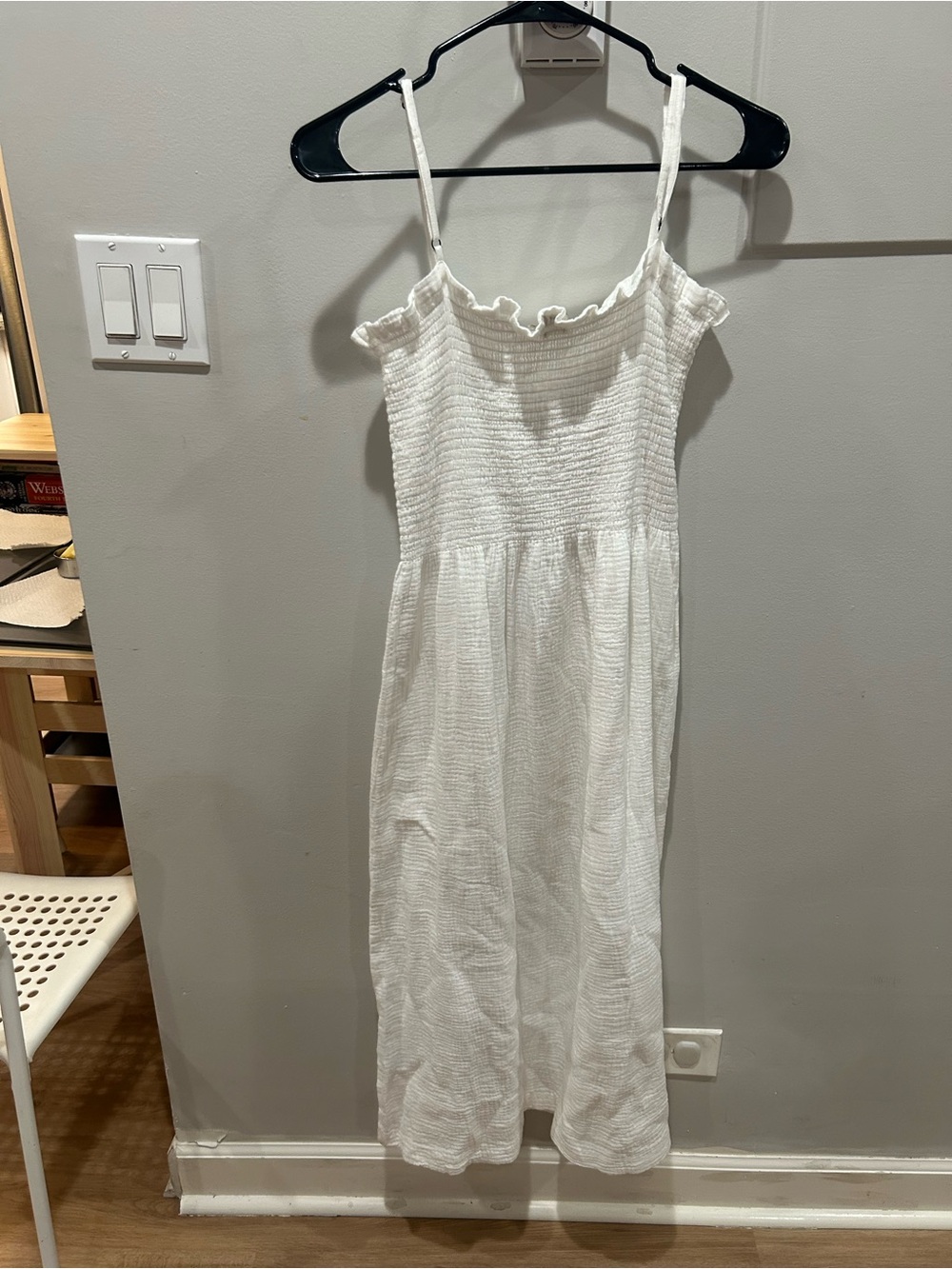 Faherty - Organic Cotton Midi Maxi Dress - White - Size Small